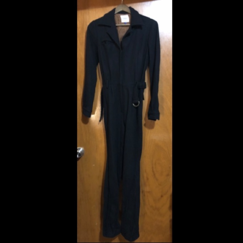lorick wool boiler suit jumpsuit belt xs vintage gossip girl NYC long sleeve
